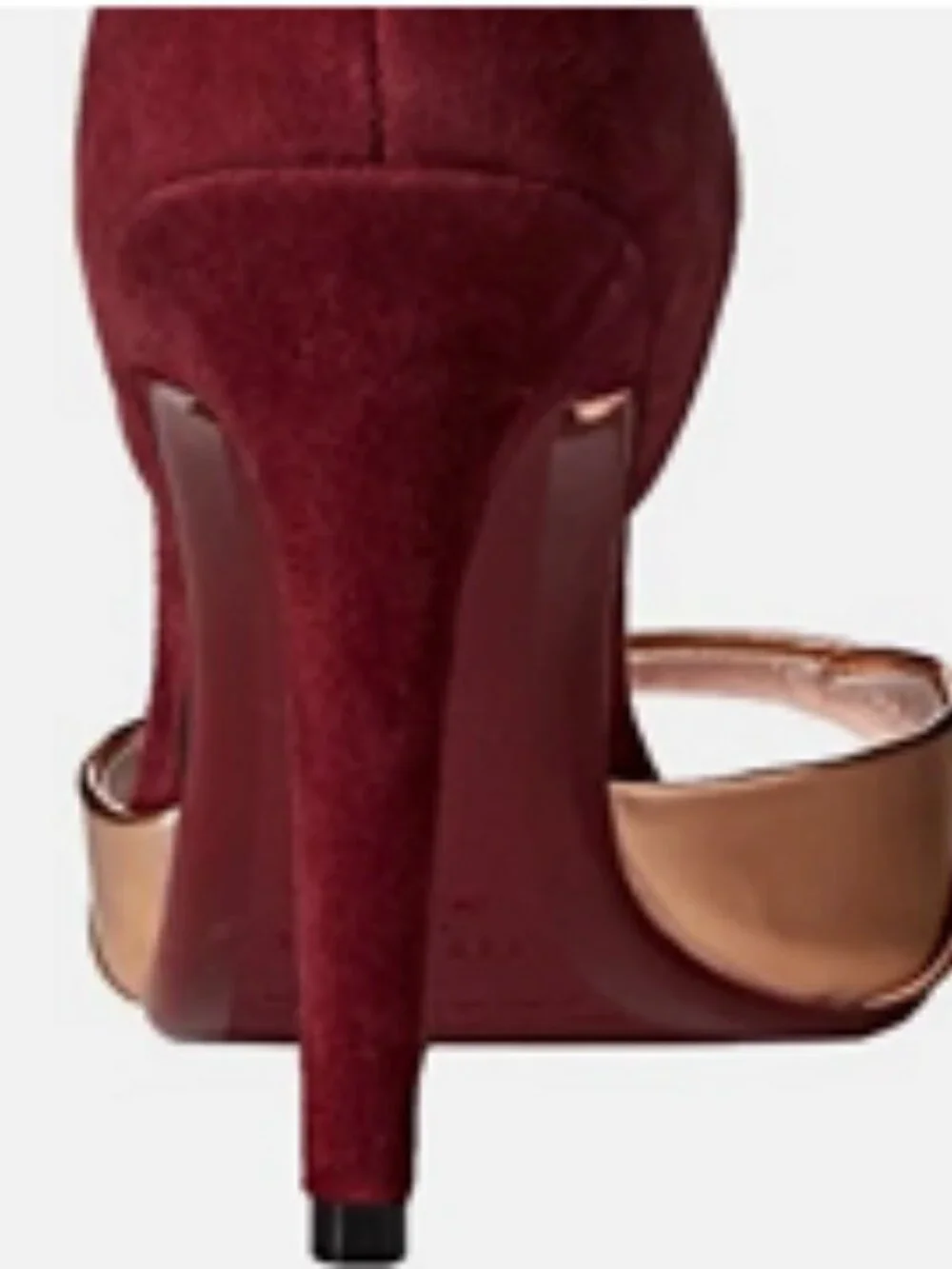 Camiyl Dress Sandal, in Rose Gold & Burgundy-Brand New in Box by Ted Baker - Picture 2 of 3